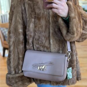 Badgley Mischka Blush Color Bow Crossbody Bag- New with Tags!